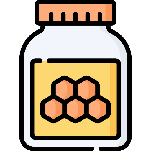Honey farm jar healthy icon
