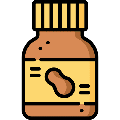 Peanut butter container allergen food icon