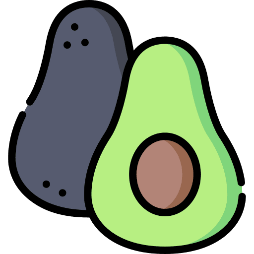 Avocado healthy diet nutrition icon