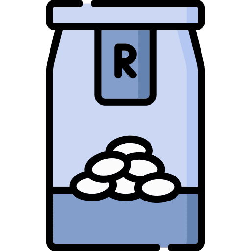 Rice food bag cereal icon