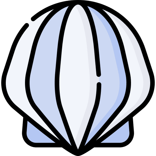 Shell allergen mollusk shell icon
