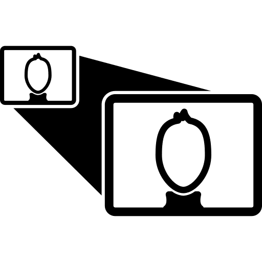 Two distance photo icons photo icon