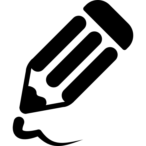 Photo edit pencil tools and utensils icon