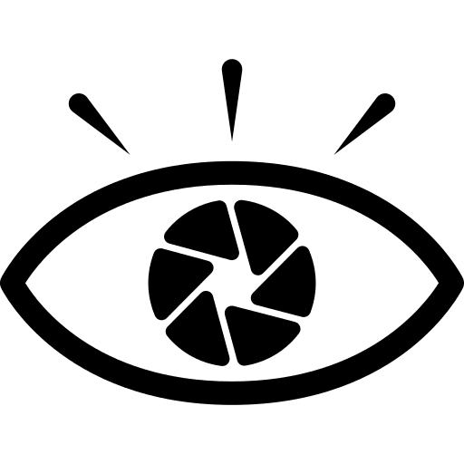 Shape interface aperture eye icon