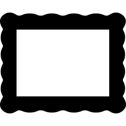 Shape rectangular symbol frame icon