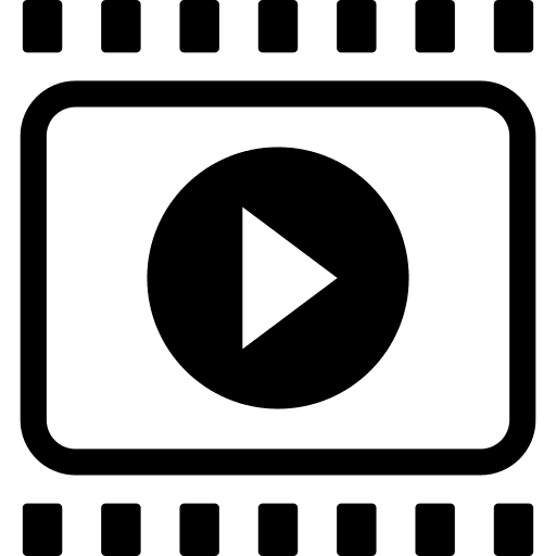 Play symbol video cinema icon