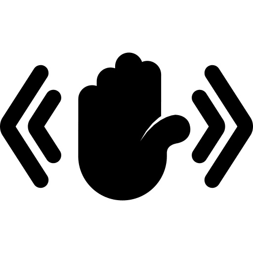 Arrows shape slide sides icon