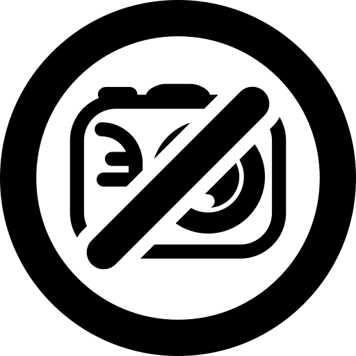 Camera prohibited prohibition camera icon