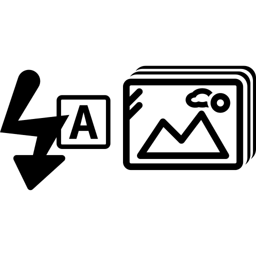 Photo flash symbol photo icons icon