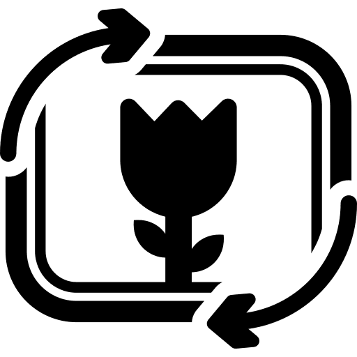 Arrows two flower arrows icon