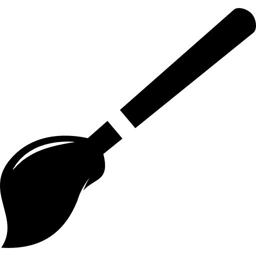 Photo brush symbol interface icon