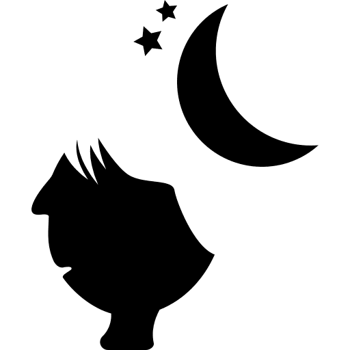 Night photo icons interface symbols icon