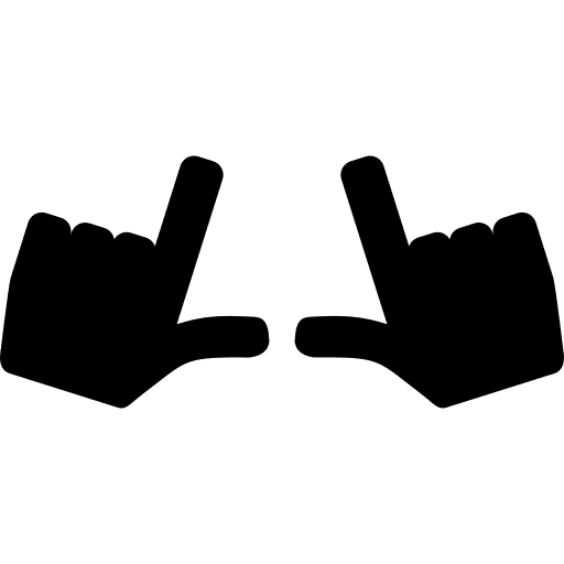 Two silhouettes photo two icon