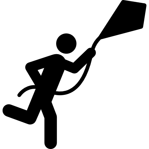 Man flying a kite game fly kites icon Man flying a kite game fly kites icon