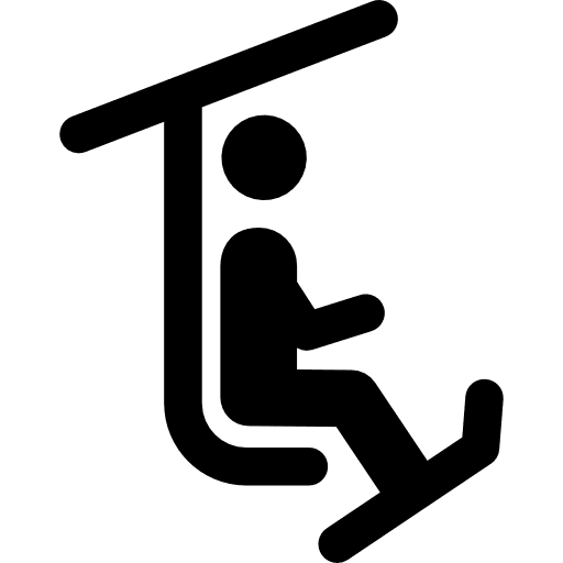 Ski lift transport ski winter icon Ski lift transport ski winter icon