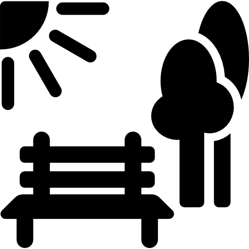 Sunny park park nature trees icon Sunny park park nature trees icon