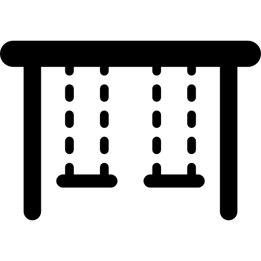 Swings kids playground swinging icon Swings kids playground swinging icon