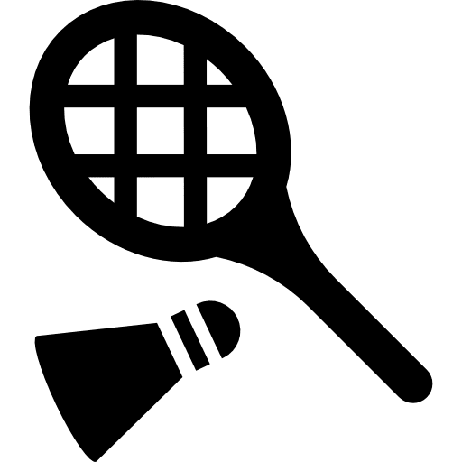 Badminton racket and feather feather racket badminton icon Badminton racket and feather feather racket badminton icon
