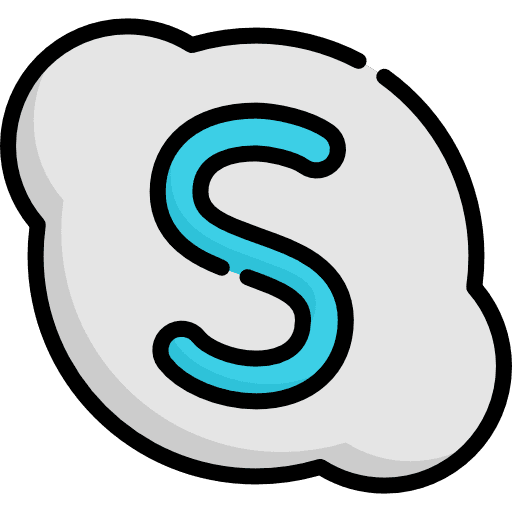 Skype logotype social network skype icon Skype logotype social network skype icon