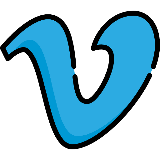 Vimeo logo logotype social network icon Vimeo logo logotype social network icon