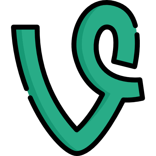 Vine logotype social media vine icon Vine logotype social media vine icon