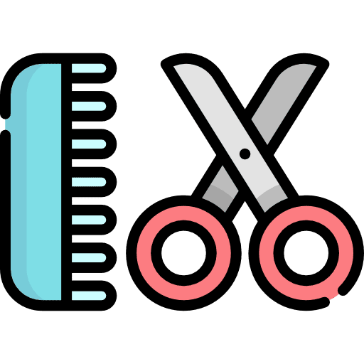 Comb tools and utensils hair salon tool icon Comb tools and utensils hair salon tool icon