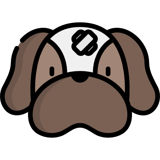 Dog ill animals animal kingdom icon Dog ill animals animal kingdom icon