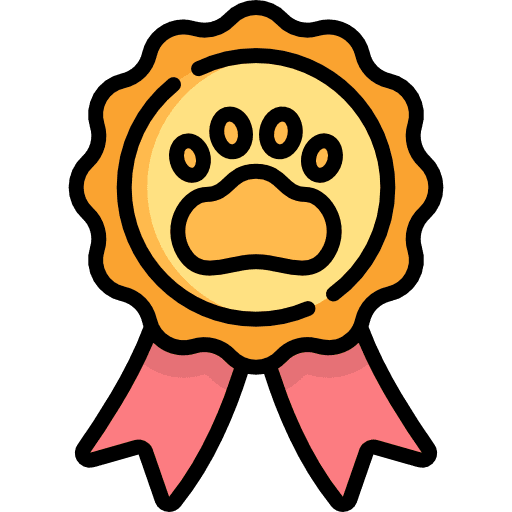 Medal emblem paw medal icon Medal emblem paw medal icon