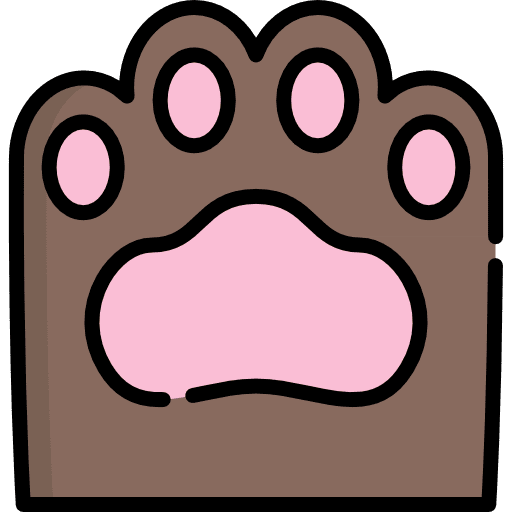 Paw animals print animal icon Paw animals print animal icon