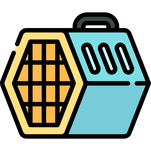 Pet animal transporting veterinarian icon Pet animal transporting veterinarian icon