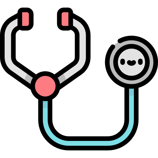 Stethoscope medical tool medical kit clinic icon Stethoscope medical tool medical kit clinic icon