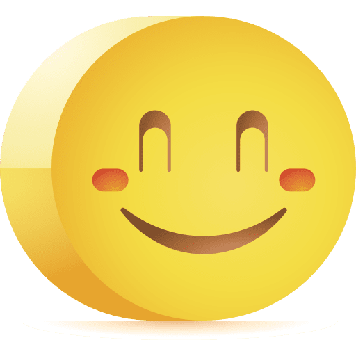 Happy smiley feelings emoji icon