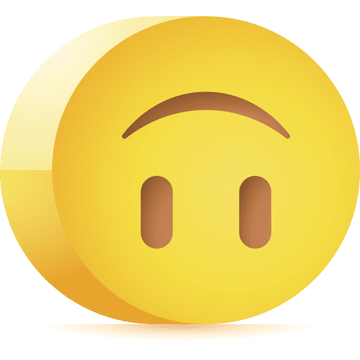 Upside down smile feelings smileys icon
