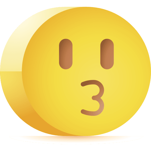 Kiss smile emoticons emoji icon Kiss smile emoticons emoji icon