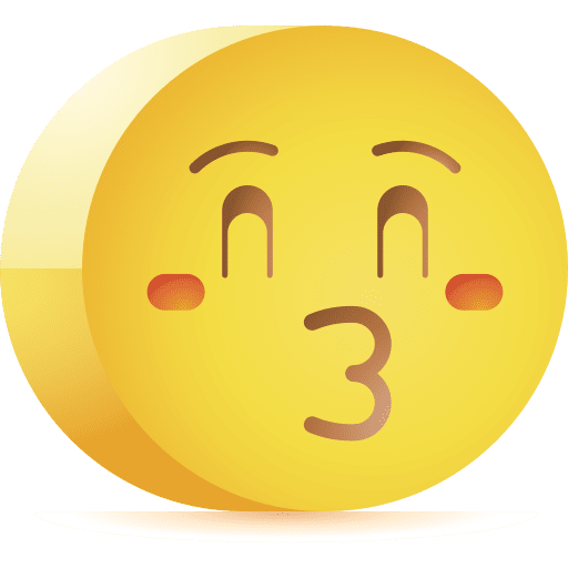 Kiss smile smiley emoticons icon Kiss smile smiley emoticons icon