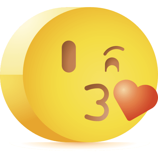 Kiss kiss smile smiley icon Kiss kiss smile smiley icon