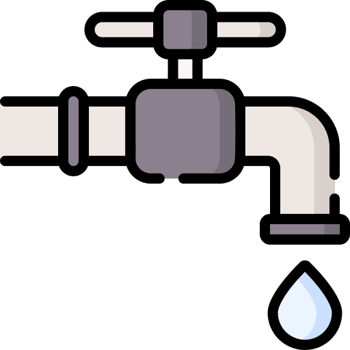 Water tap furniture and household laundry water tap icon
