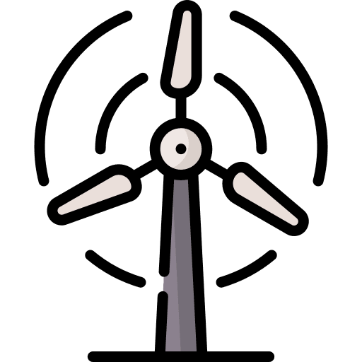 Wind energy renewable energy ecology and environment wind turbine icon