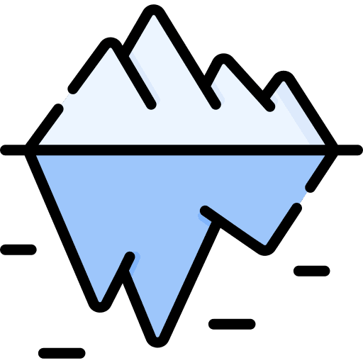 Iceberg nature polar melting icon Iceberg nature polar melting icon