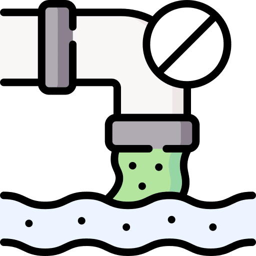 No waste water sewage water pollution icon No waste water sewage water pollution icon