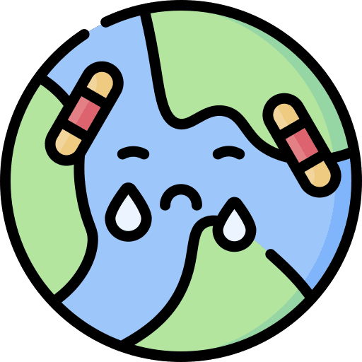 Sad conflict sadness globe icon Sad conflict sadness globe icon