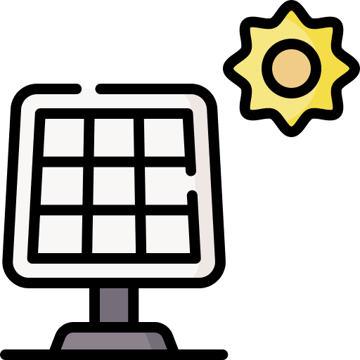 Solar energy ecology and environment electronics solar panel icon Solar energy ecology and environment electronics solar panel icon