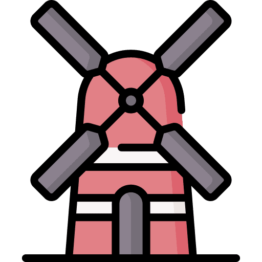 Windmill cultures buildings farming and gardening icon Windmill cultures buildings farming and gardening icon