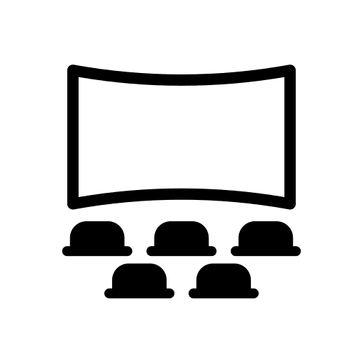Movie theatre theater entertainment audience icon
