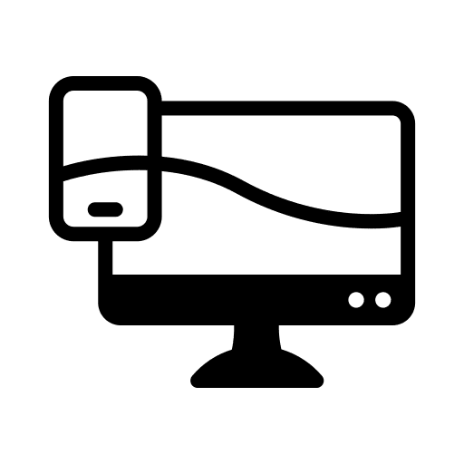 Responsive responsive television device icon