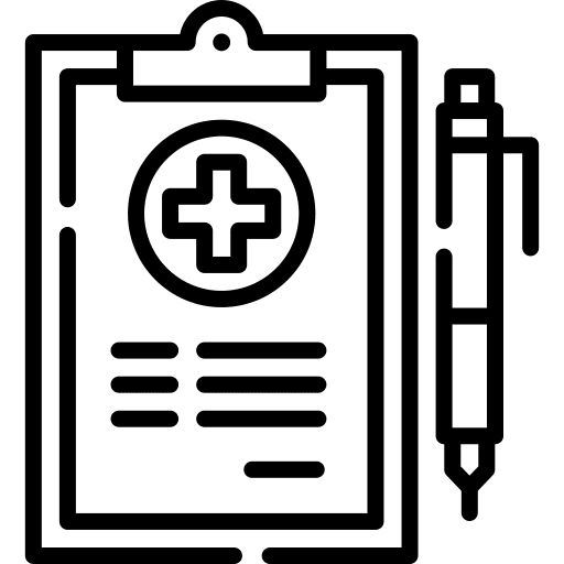 Medical record medical record medical history document icon