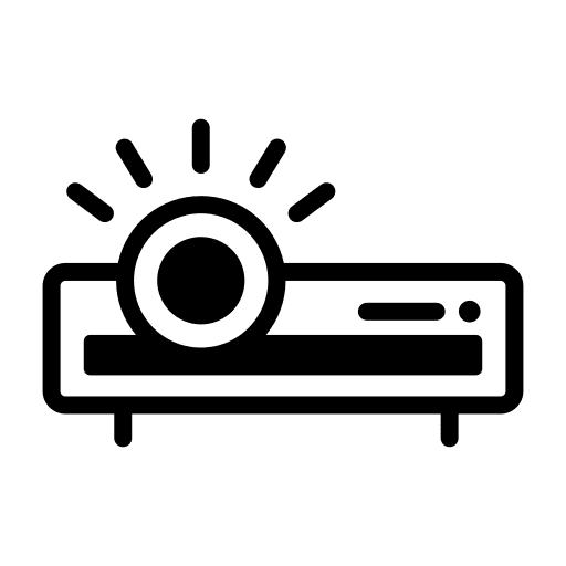 Projector projection entertainment movie icon Projector projection entertainment movie icon