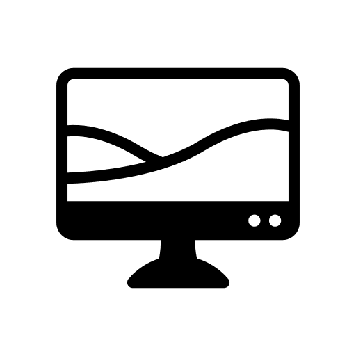 Television widescreen technology television icon Television widescreen technology television icon