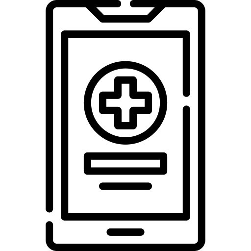 Medical app mobile app application smartphone icon Medical app mobile app application smartphone icon