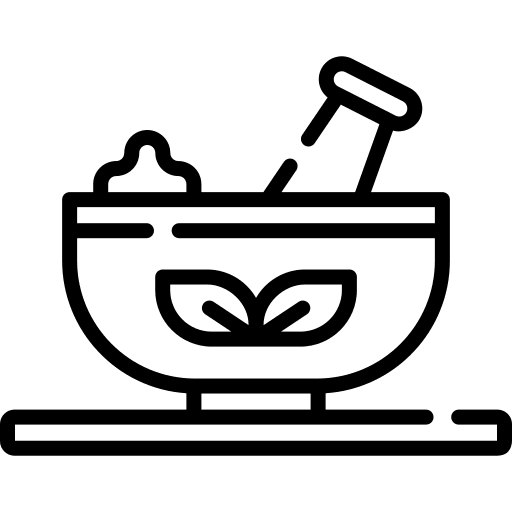 Medicine homeopathy remedy mortar icon Medicine homeopathy remedy mortar icon